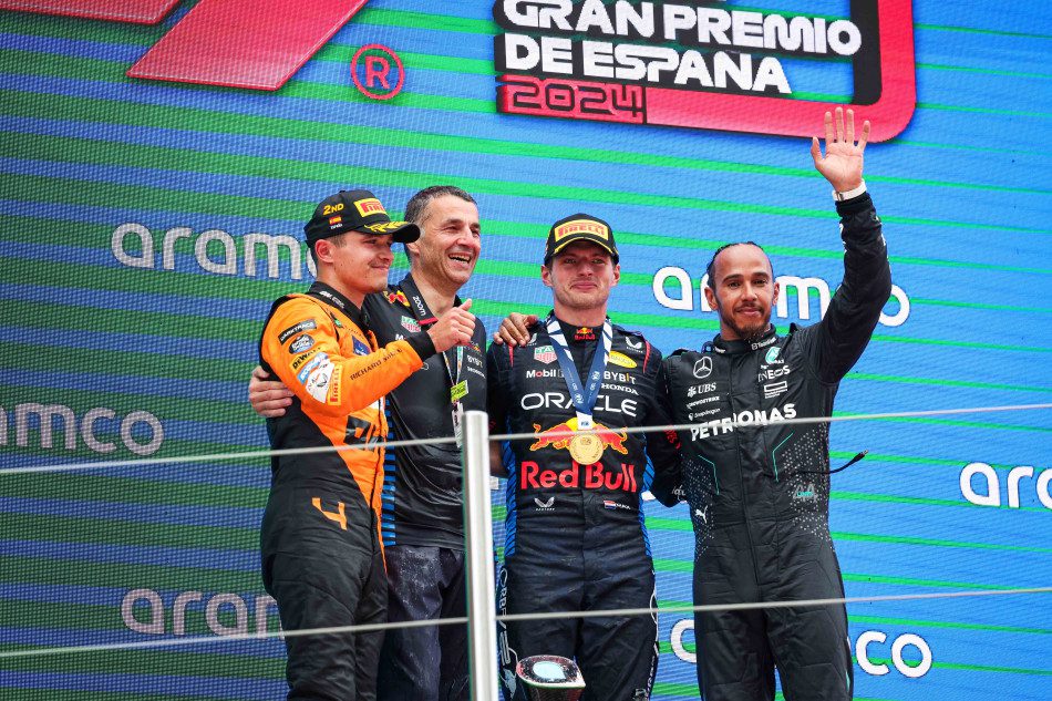 Spanish Grand Prix podium